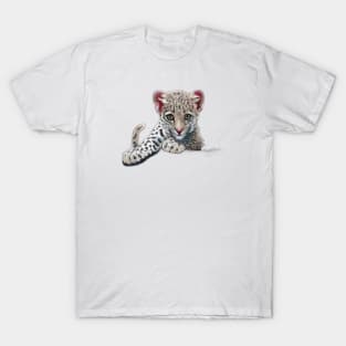 Cute Leopard Drawing T-Shirt